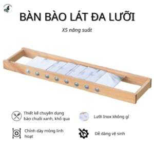 Bào lát đa lưỡi chuyên bào lát chuối xanh, khổ qua