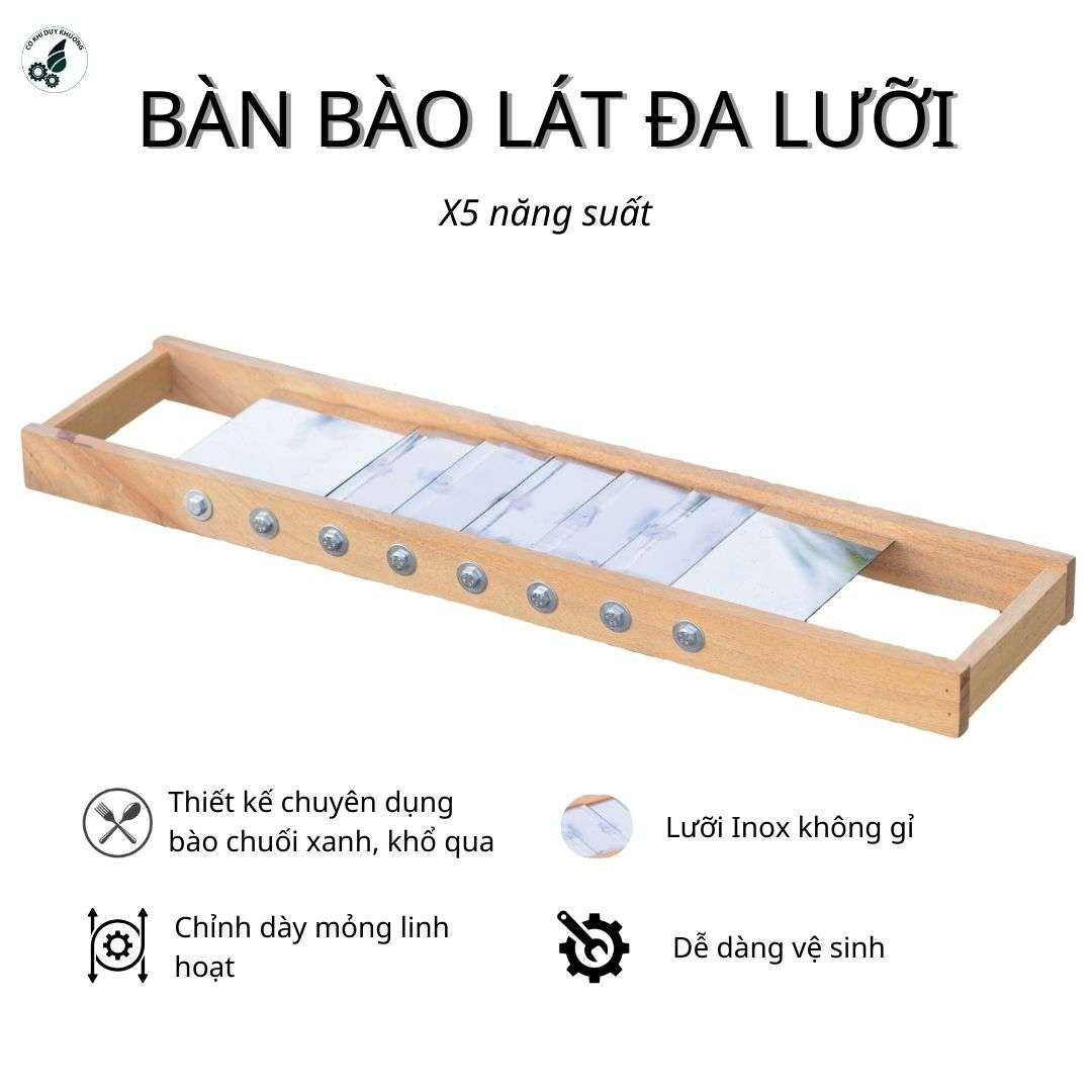 Bào lát đa lưỡi chuyên bào lát chuối xanh, khổ qua